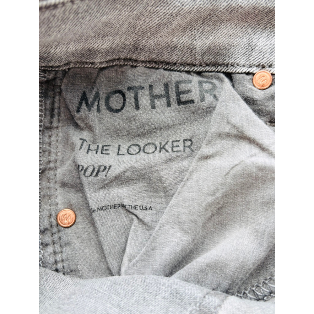 Mother The Looker Pop Grey Skinny Jeans Size 27 - Picture 11 of 15